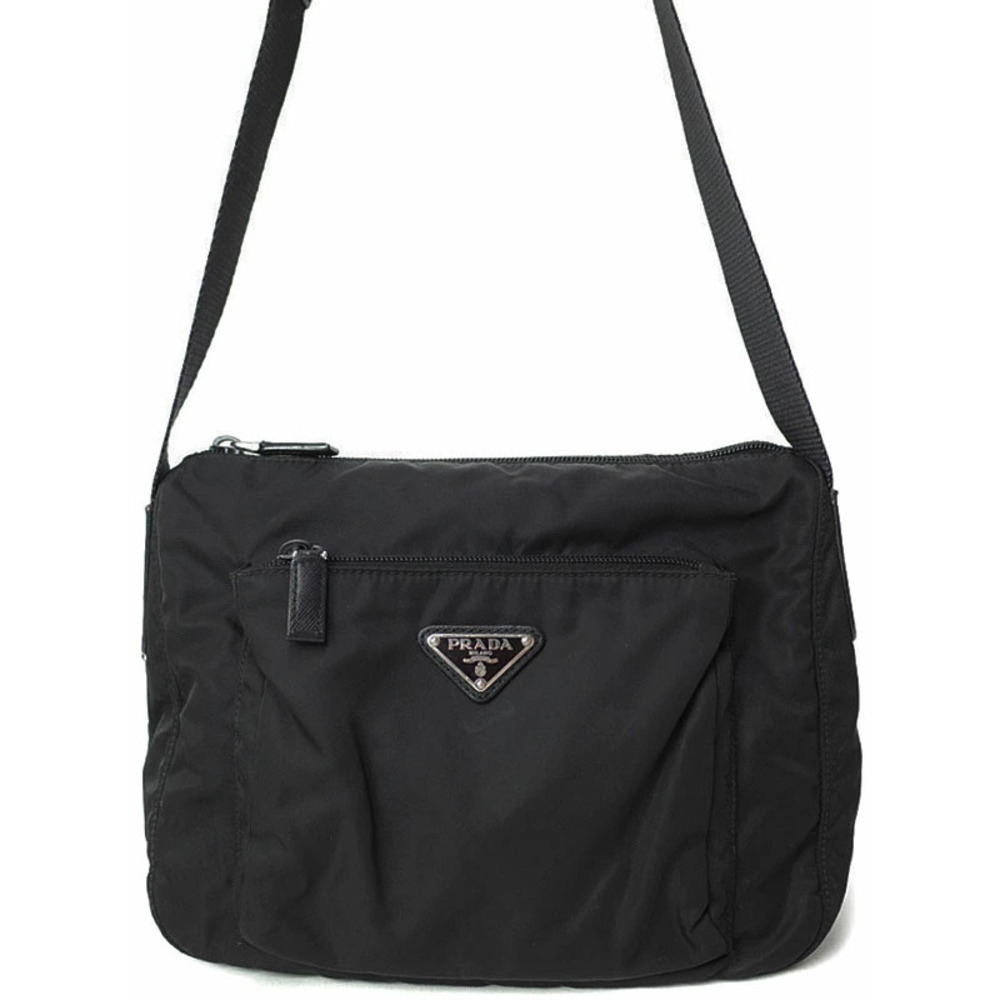 Prada ReNylon shoulder bag adjustable strap Black